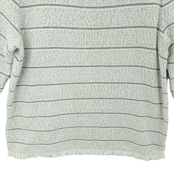 Talbots Striped Knit Tunic with Fringed Hem - Picture 4 of 10